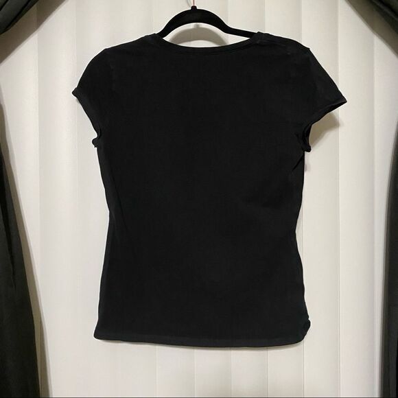 Ann Taylor round neck black t-shirt - Picture 3 of 3